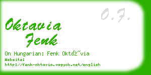 oktavia fenk business card